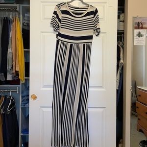 Striped maxi dress